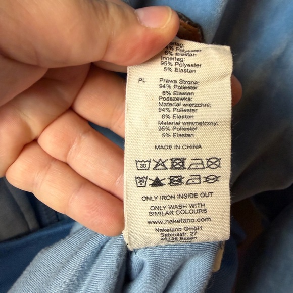 Naketano Women’s Blue Velour Zip-Up Hoodie Size Medium - Picture 8 of 8